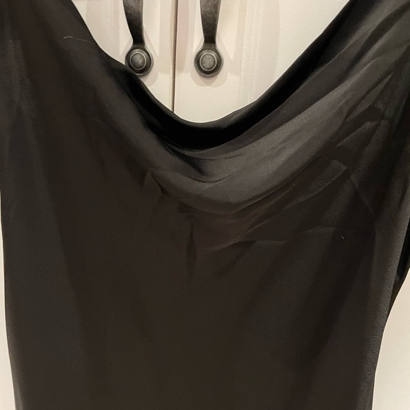 Black midi dress with cowl neck - Picture 3 of 4